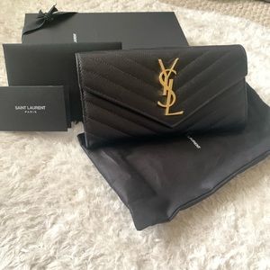 Saint Laurent Large Flap Wallet